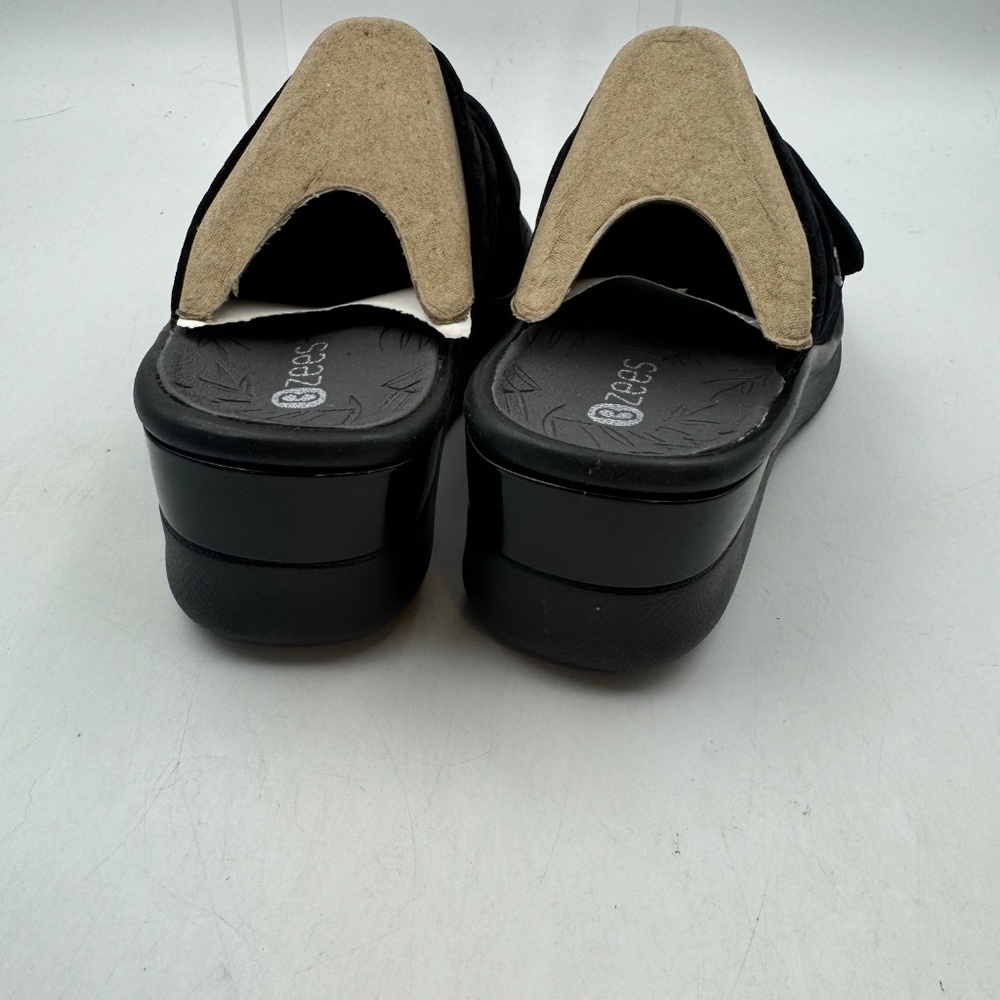 NEW Bzees Black LifeStride Smile Wedge Sandal US Size 6.5 - Picture 6 of 7